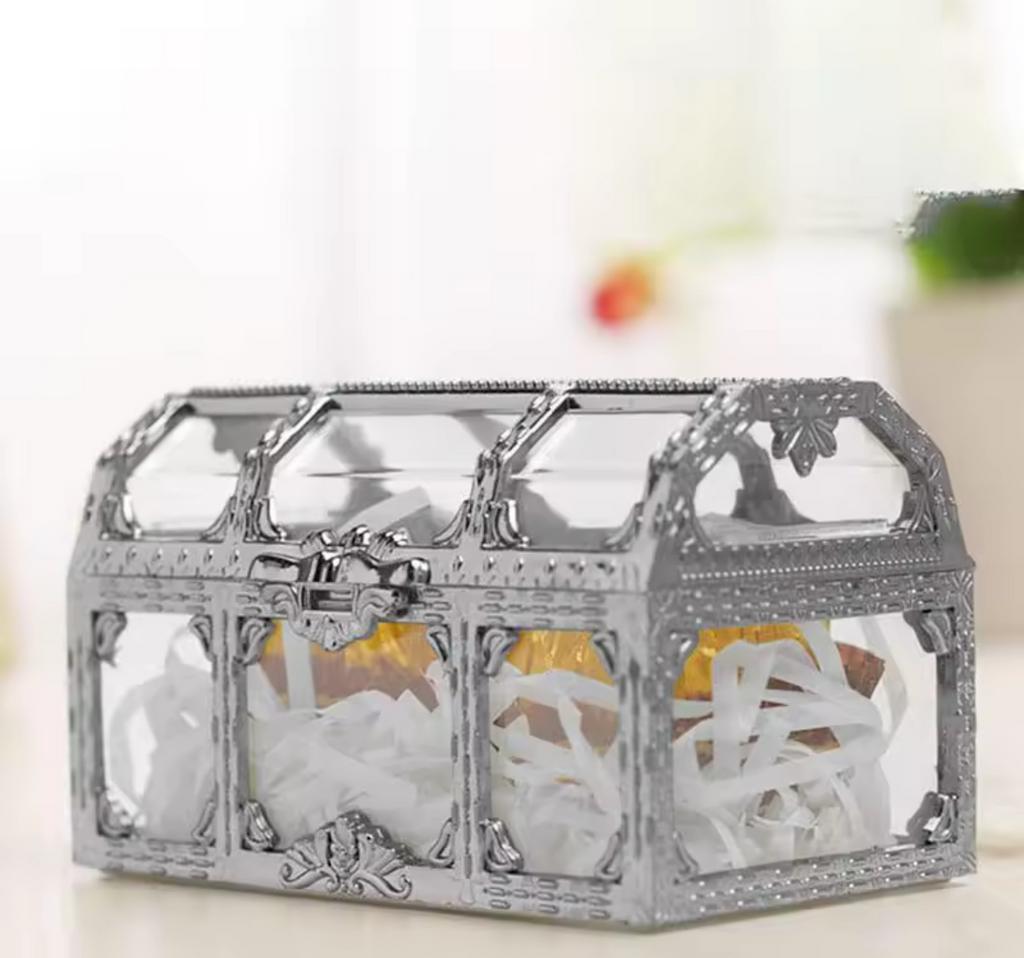 Feestkistje - Decoratieve Schatkist voor Feestjes, Huis en Inrichting, Woonaccessoires | Kisten, Ophalen of Verzenden, Nieuw, Kunststof