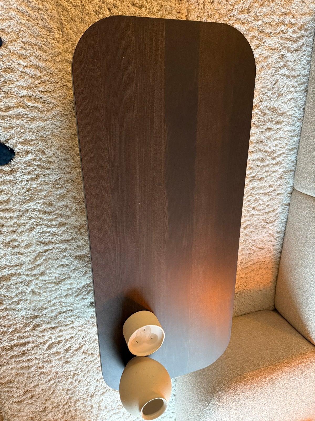 Ikea Listerby salontafel, donkerbruin, 140x60 cm, Ophalen, 100 tot 150 cm, 50 tot 100 cm, Zo goed als nieuw