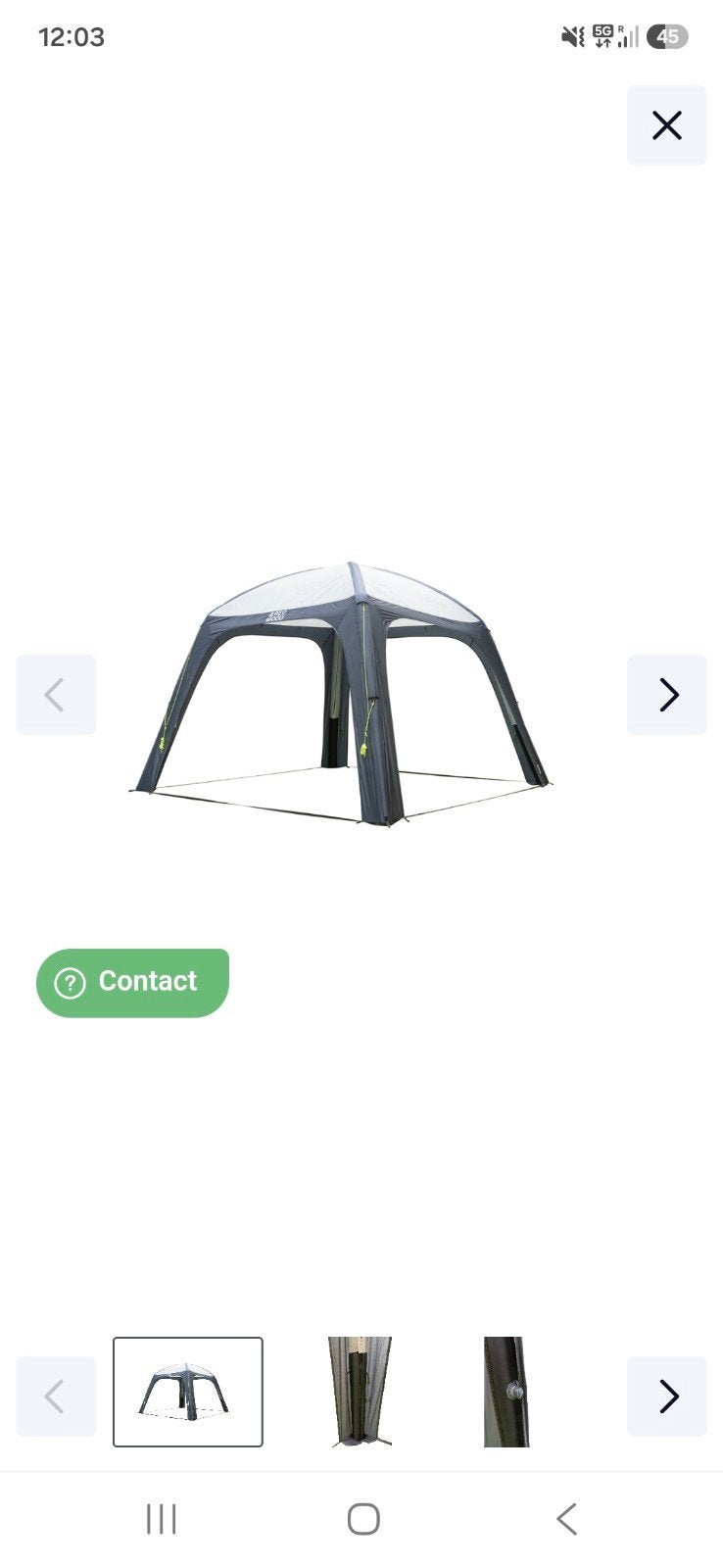 Redwood Dome Air (opblaasbare partytent) incl 2 zijwanden, Ophalen of Verzenden, Minder dan 5 meter