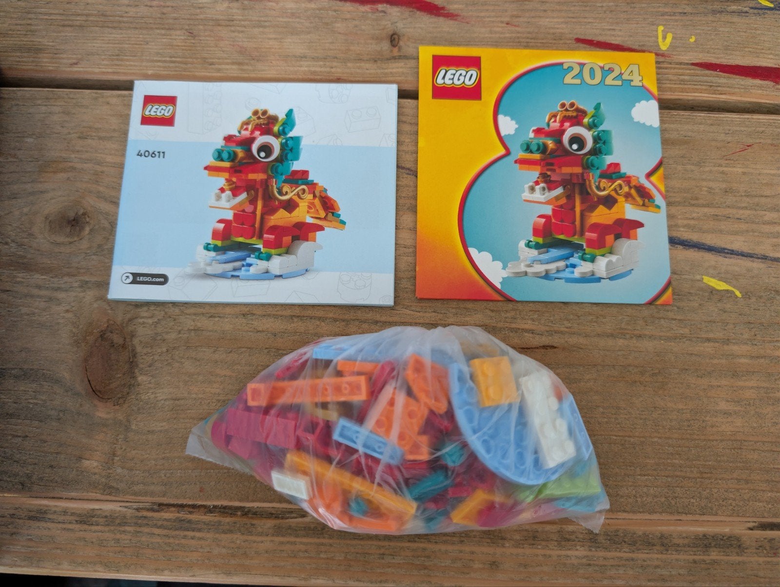 Lego chinees nieuw jaar 2024 40611, Overige thema's, Lego, Ophalen of Verzenden, Zo goed als nieuw