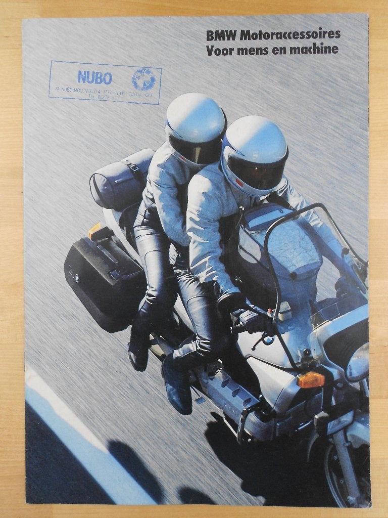BMW Motorfiets Accessoires Brochure 1985 K100 R80 Folder, Motoren, Handleidingen en Instructieboekjes, Ophalen of Verzenden, BMW