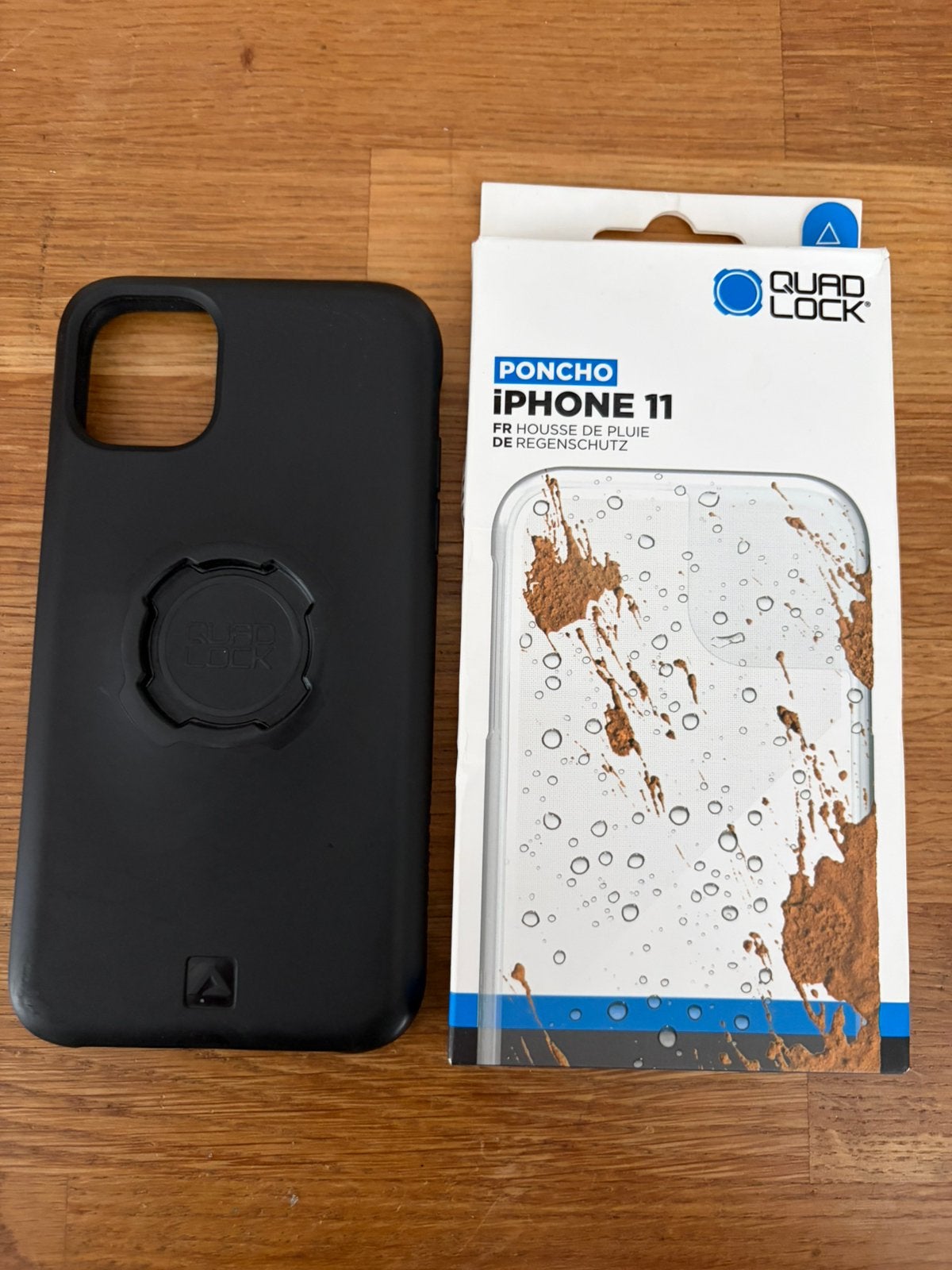 Iphone 11 Quadlock hoesje + poncho, IPhone 11, Quad Lock, Ophalen of Verzenden, Gebruikt