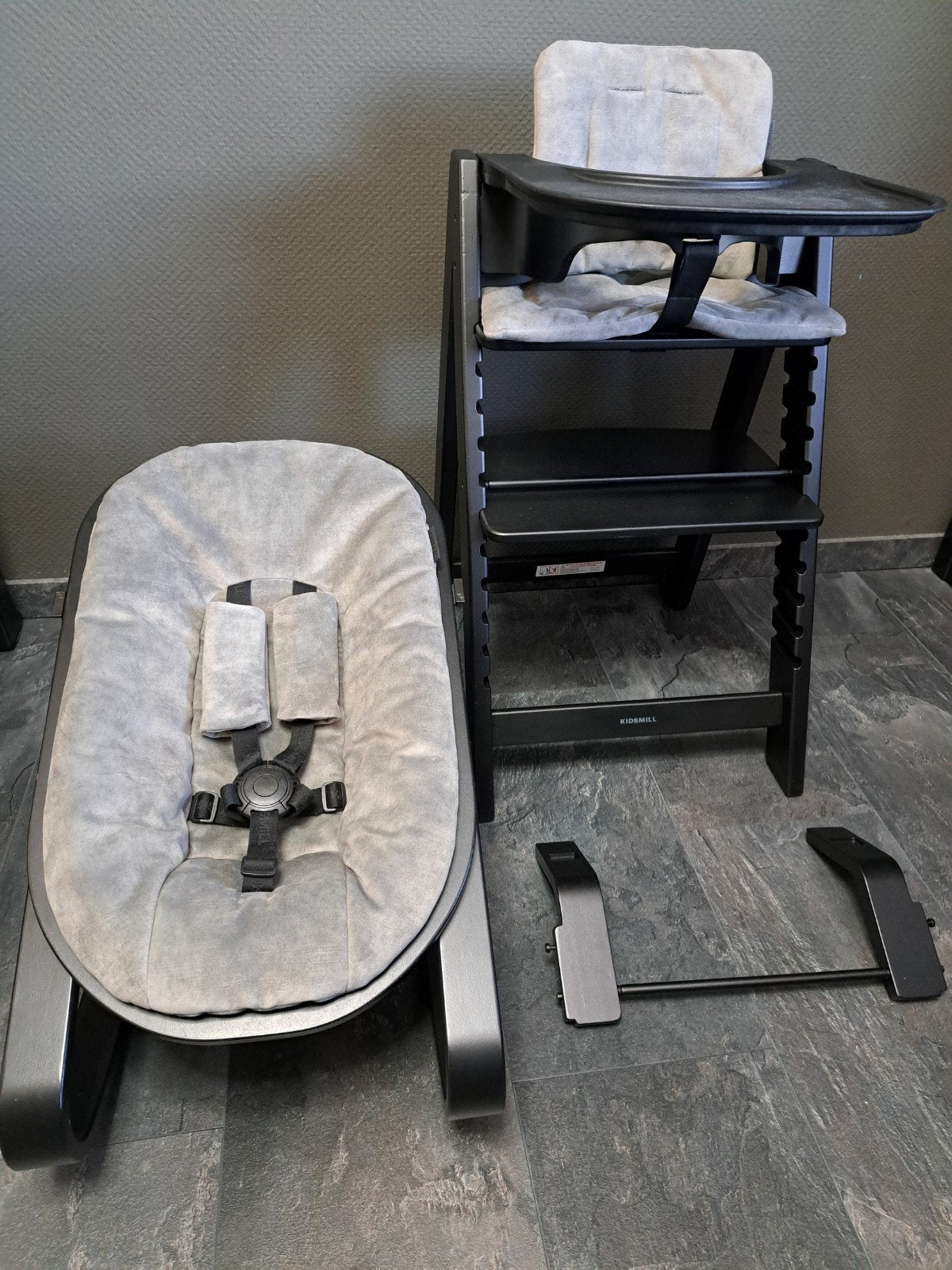 Kidsmill Up! kinderstoel met newborn, complete set!, Kinderen en Baby's, Ophalen, Zo goed als nieuw, Meegroeistoel, Aanschuifbaar