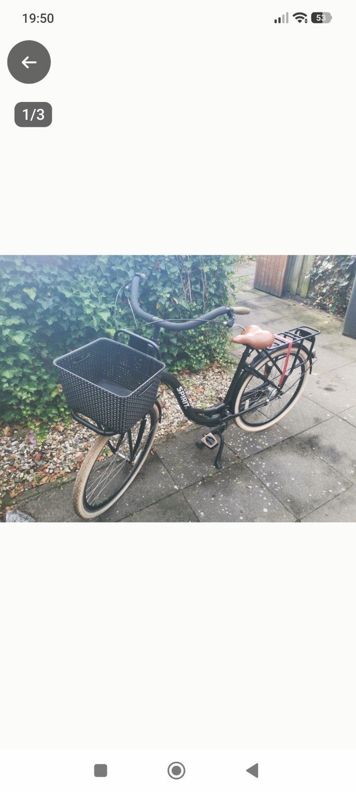 Spirit moederfiets Zwart - Zo goed als nieuw, Velgrem, Versnellingen, Zo goed als nieuw, 50 tot 53 cm