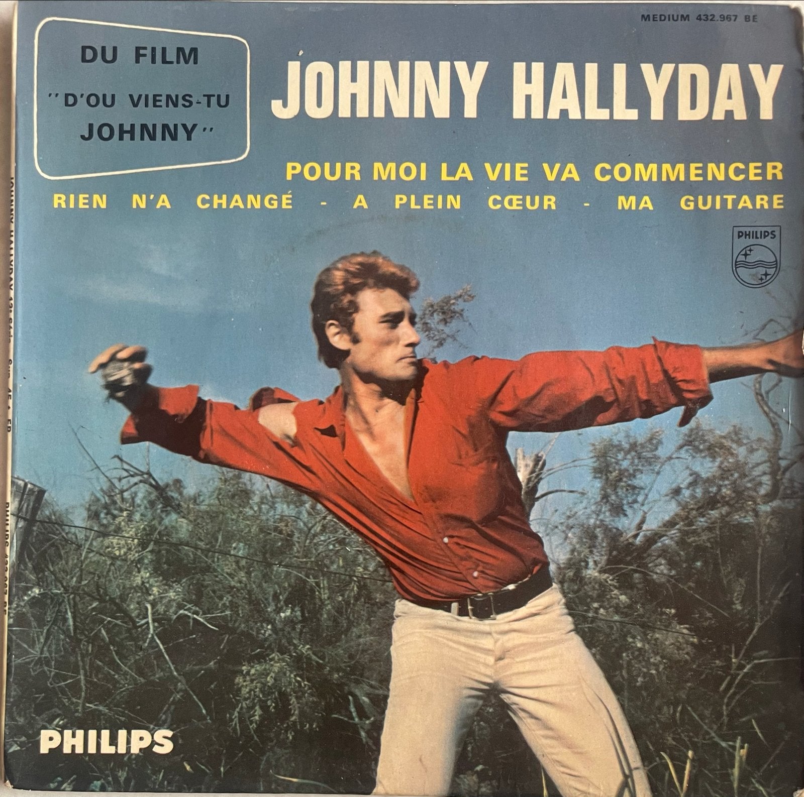 Johnny Hallyday - EP Pour Moi La Vie Va Commencer EP, Ophalen, Gebruikt, 7 inch, Pop