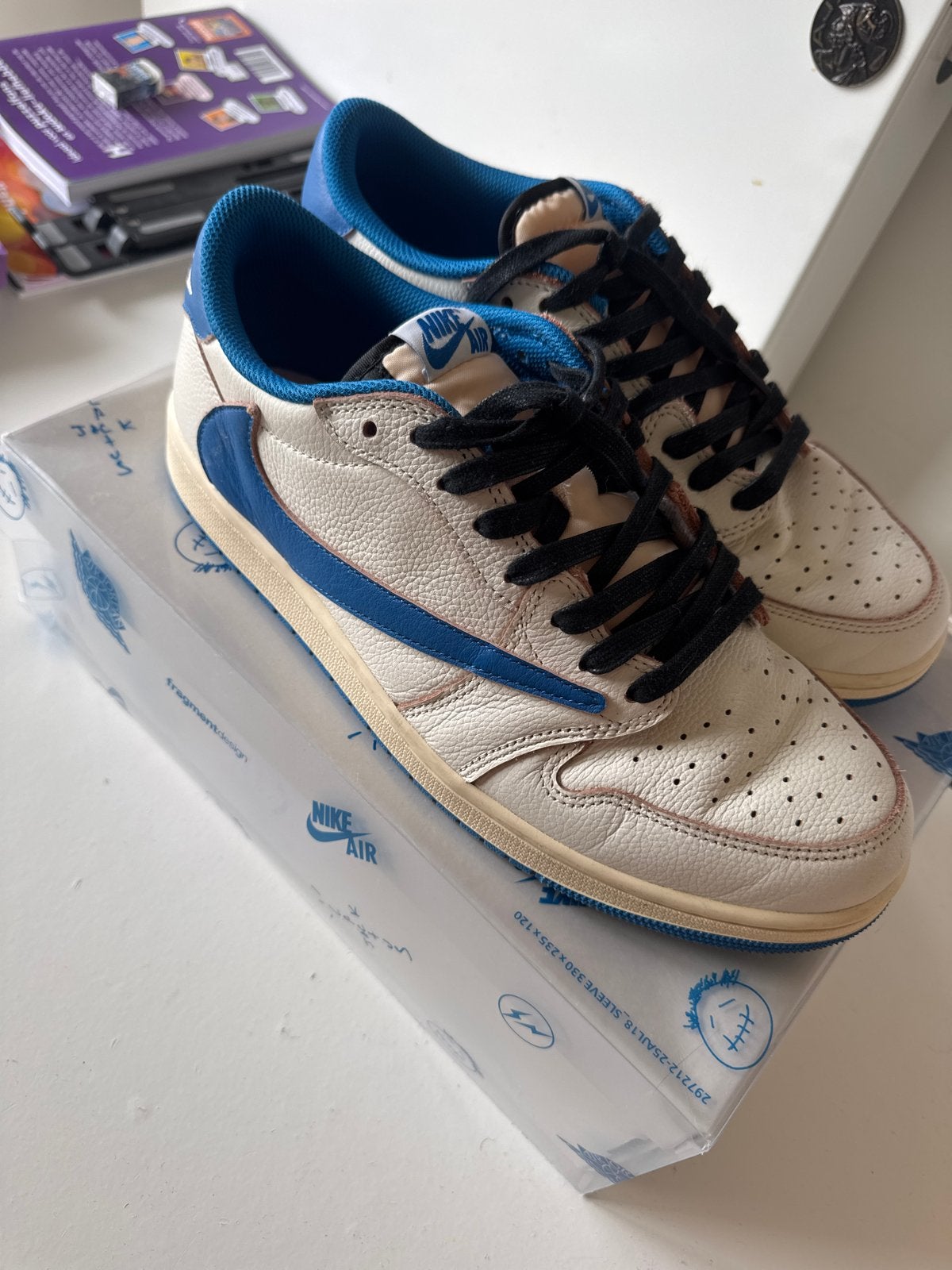 Nike Air Jordan 1 Low Travis Scott Fragment, Kleding | Heren, Schoenen, Ophalen of Verzenden, Nieuw, Wit, Sneakers of Gympen