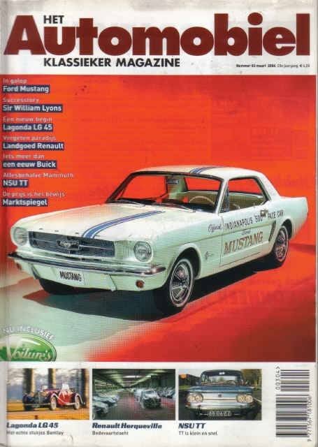 Automobiel 3 2004 : NSU TT - Ford Mustang Fastback - Buick, Ophalen of Verzenden, Gelezen, Algemeen