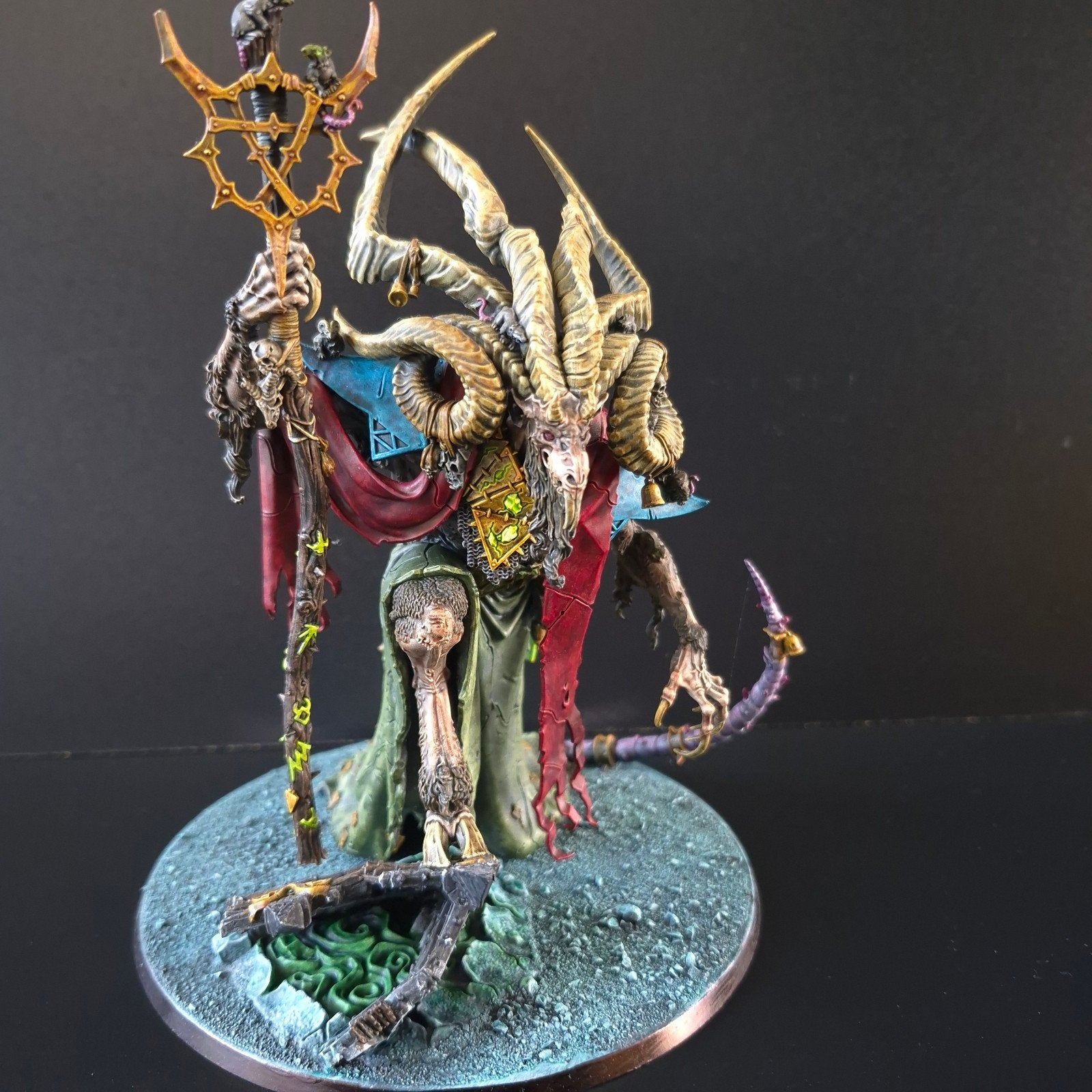 Warhammer AOS Skaven Vizzik Skour Prophet of the Horned Rat, Ophalen of Verzenden