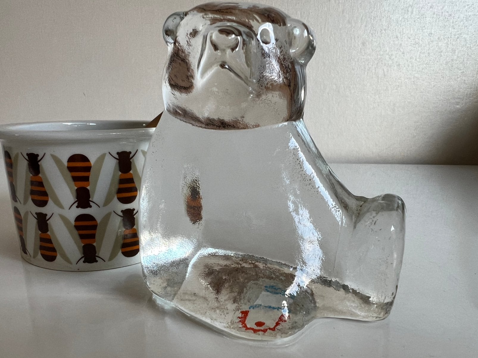 Vintage Igor Beer Winnie de Poeh Glasobject P. Santalahti, Antiek en Kunst, Ophalen of Verzenden