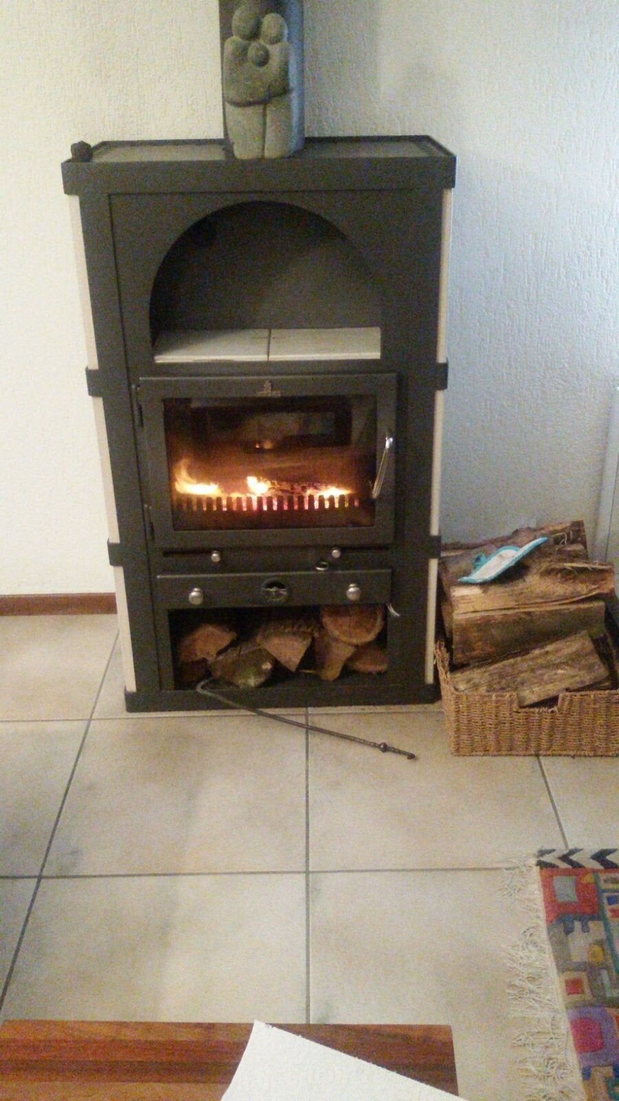 Barbas Barbarossa Houtkachel 9 kW - Vrijstaand, Ophalen, Gebruikt, Houtkachel, Vrijstaand