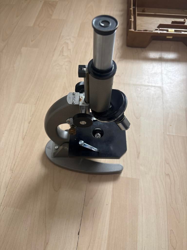 Olympus microscoop met koffer, Audio, Tv en Foto, Optische apparatuur | Microscopen, Ophalen, Gebruikt, 400x tot 1000x, Biologische microscoop