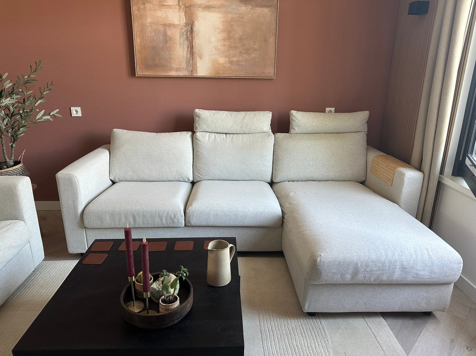 Ikea Vimle 3-zitsbank met chaise longue, Ophalen, Gebruikt, Hoekbank, Driepersoons