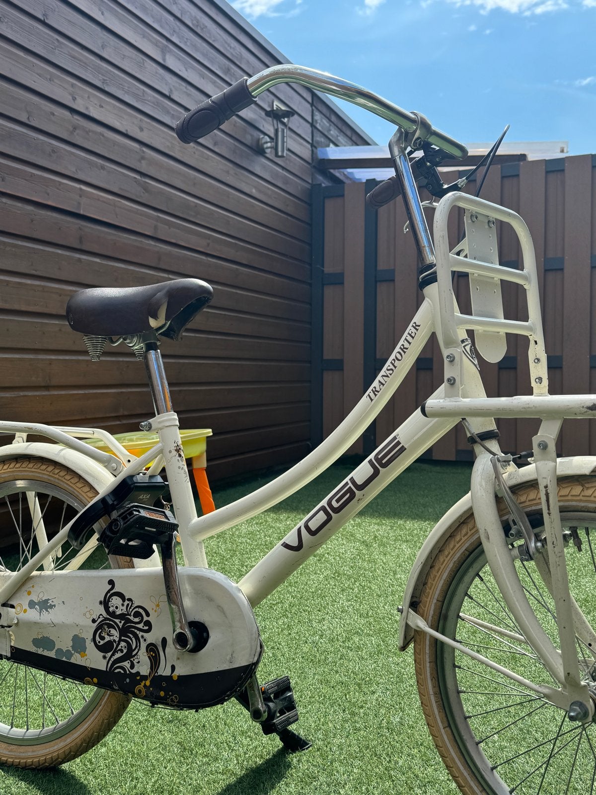 Vogue Transportfiets 20 inch - Crème lichte gebruikssporen, Gebruikt, Velgrem, Versnellingen, 50 tot 53 cm