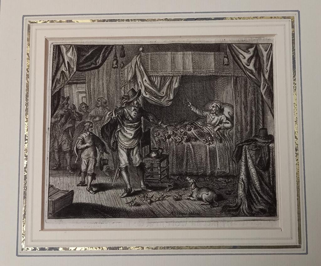 A66-10 Cats - Gravure ter illustratie gezegde, Ophalen of Verzenden