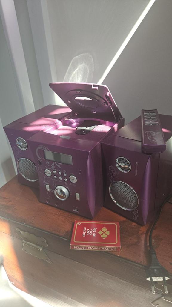 Kleine geluidsinstallatie met CD/USB en afstandsbediening, Gebruikt, Microset, Cd-speler, Ophalen
