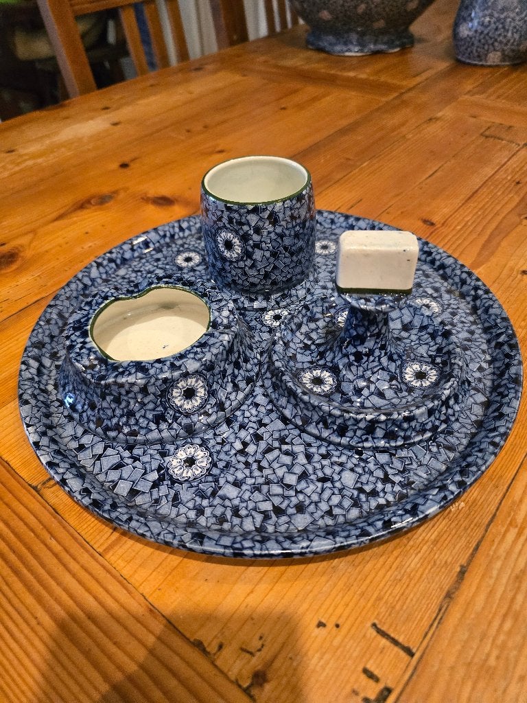 Antieke porseleine rokerset (Villeroy en Boch), Ophalen