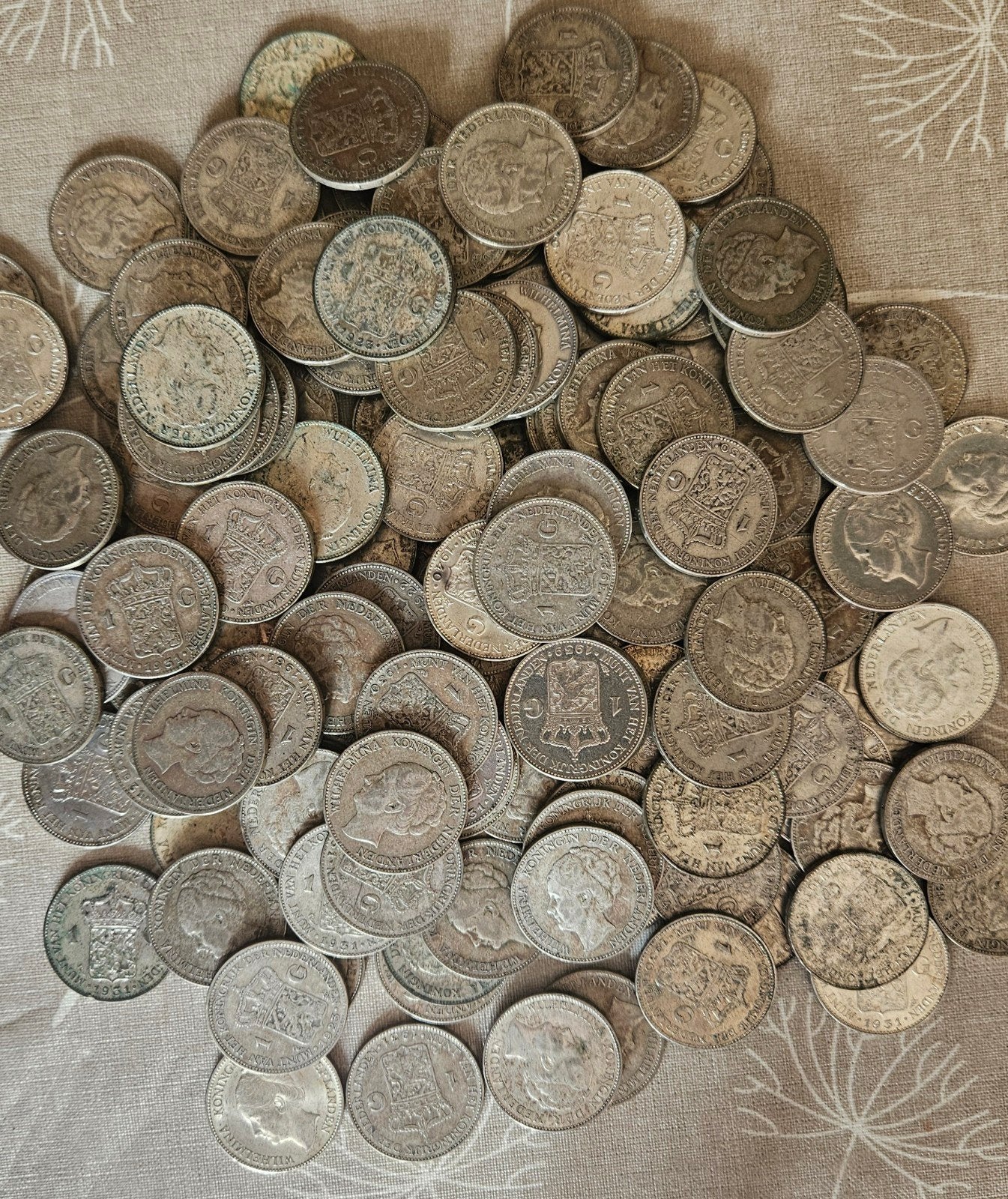 145 zilveren wilhelmina guldens, Postzegels en Munten, Munten | Nederland, Ophalen of Verzenden, Koningin Wilhelmina, 1 gulden
