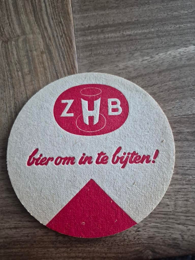 Vintage ZHB Bierviltje - "Bier om in te bijten!" (Jaren '50), Verzamelen, Ophalen of Verzenden