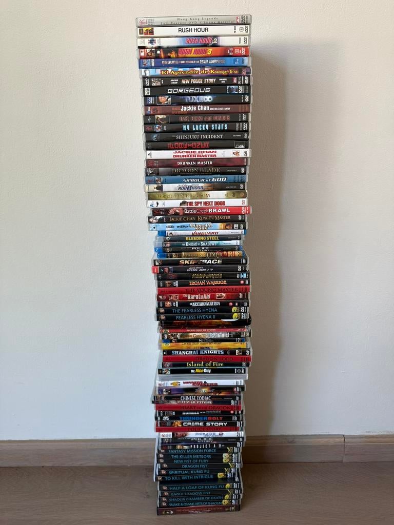 DVD collectie Jackie Chan (78 stuks), Ophalen of Verzenden, Zo goed als nieuw, Martial Arts