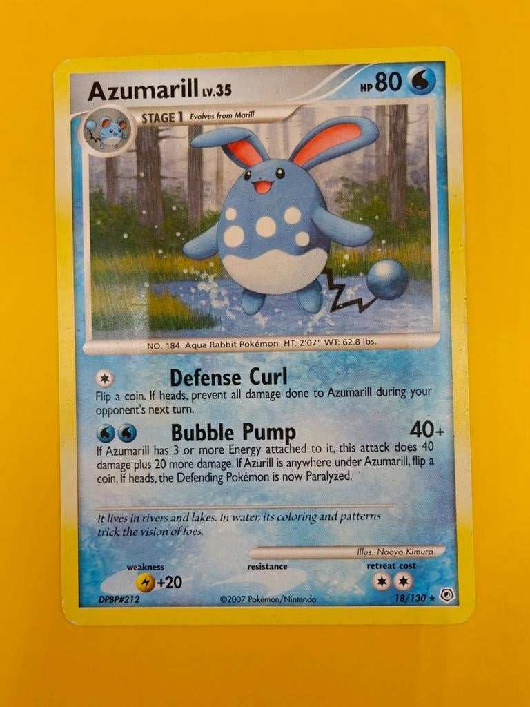 Azumarill Lv.35 - Diamond & Pearl Base Set, Verzenden, Zo goed als nieuw