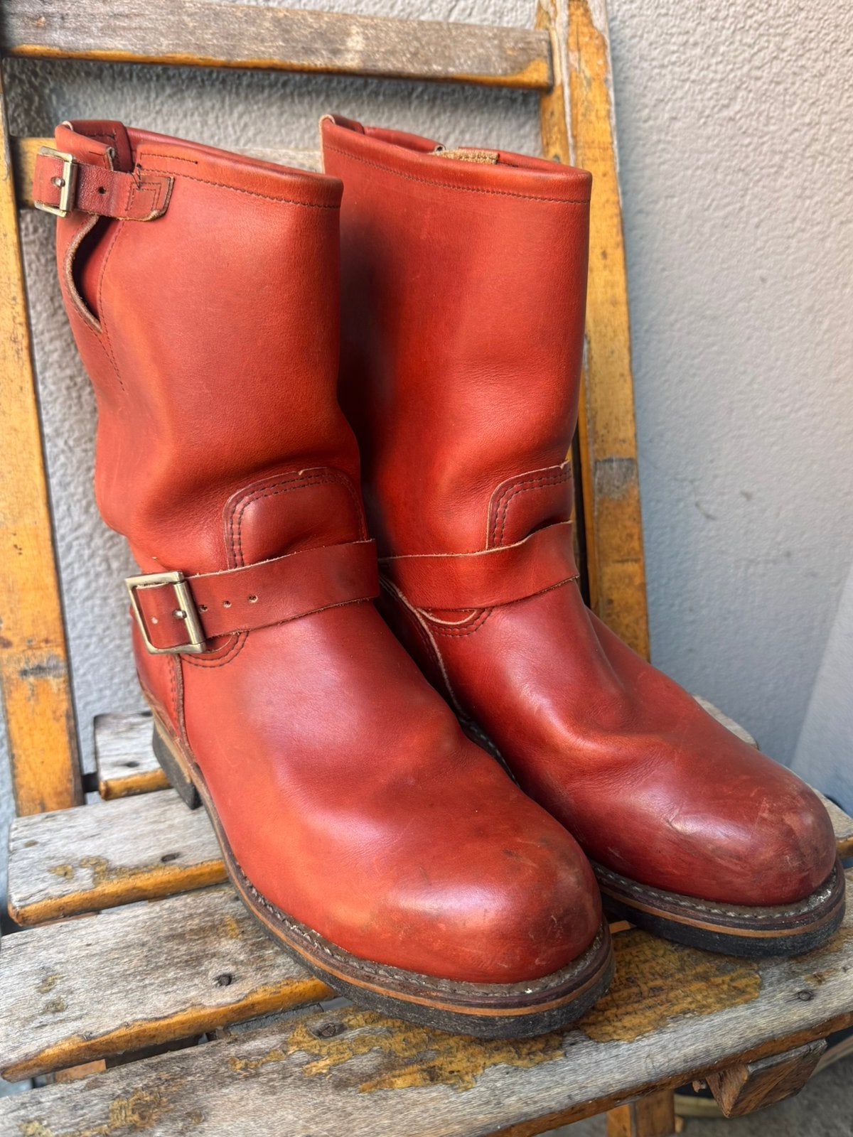 Red Wing 8271 Engineer Boots Oro-Russet – US 7.5D, Ophalen of Verzenden, Gedragen, Overige kleuren, Boots
