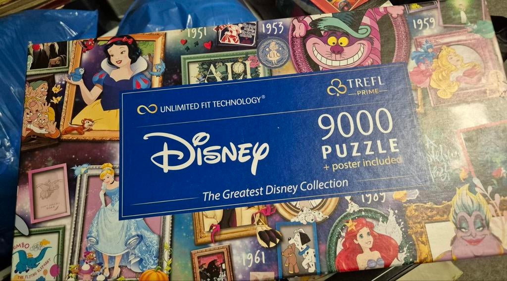 Disney puzzel 9000 stukjes, Ophalen of Verzenden, Overige figuren, Zo goed als nieuw, Overige typen