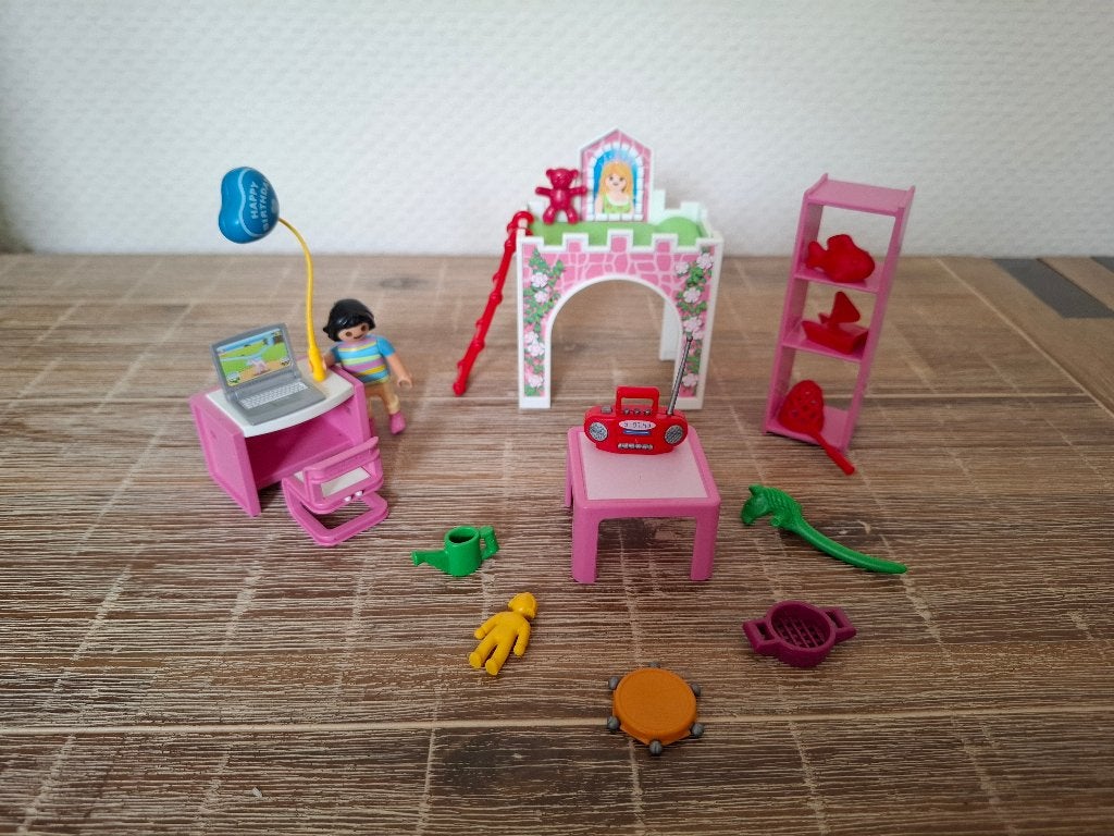 Playmobil roze kinder kamer, Ophalen of Verzenden, Zo goed als nieuw