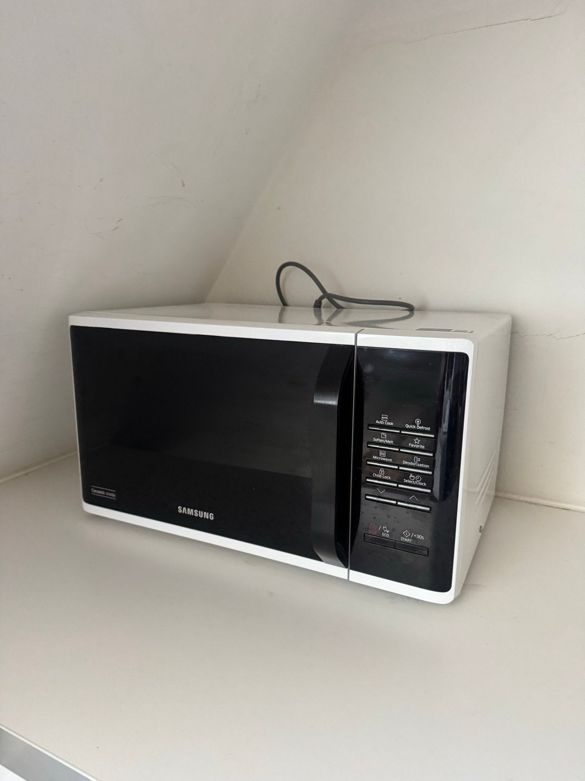 Samsung Magnetron - Wit, Zo goed als nieuw, Witgoed en Apparatuur, Magnetrons, Ophalen, Draaiplateau, Magnetron, Zo goed als nieuw