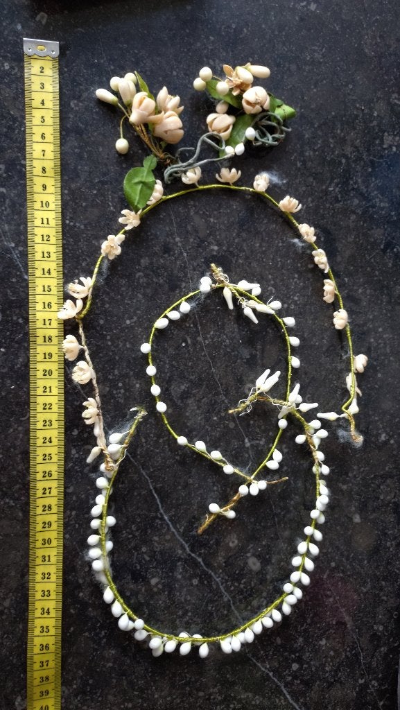 Vintage Bruidsbloemen Haaraccessoires (wasbloemen), Antiek en Kunst, Antiek | Kleding en Accessoires, Ophalen of Verzenden, Kinderen