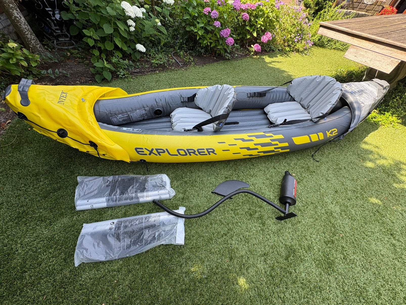 opblaasbare kano Intex, Watersport en Boten, Ophalen, Met peddels, Overige typen, Twee personen