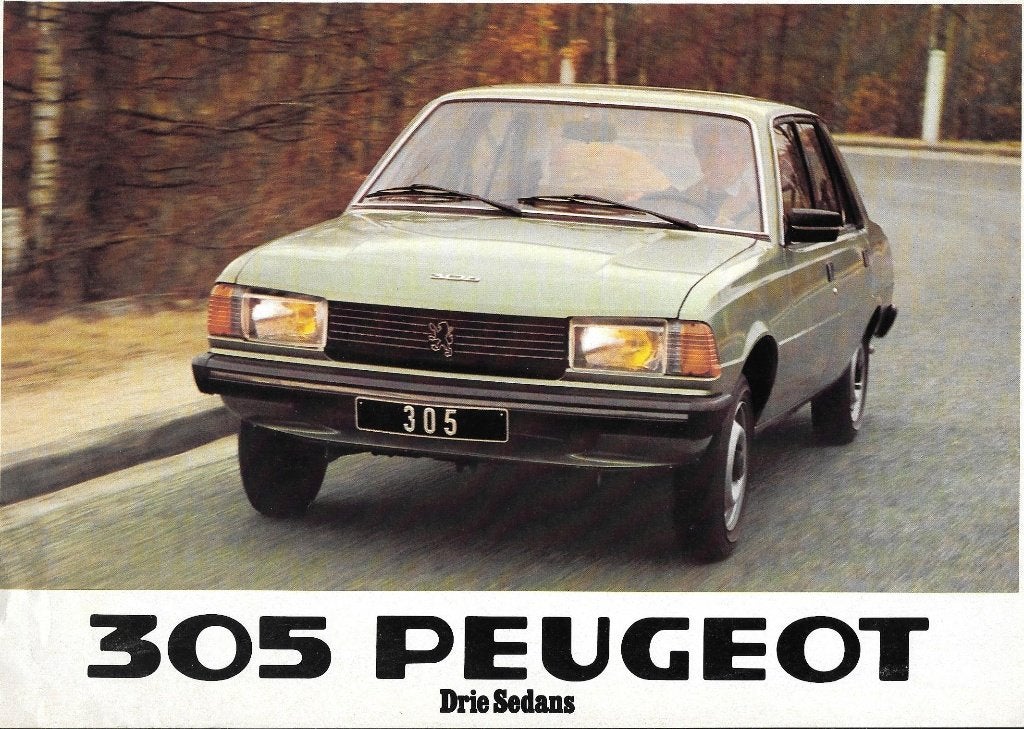 PEUGEOT 305,  5 folders, Ophalen of Verzenden, Zo goed als nieuw, Peugeot