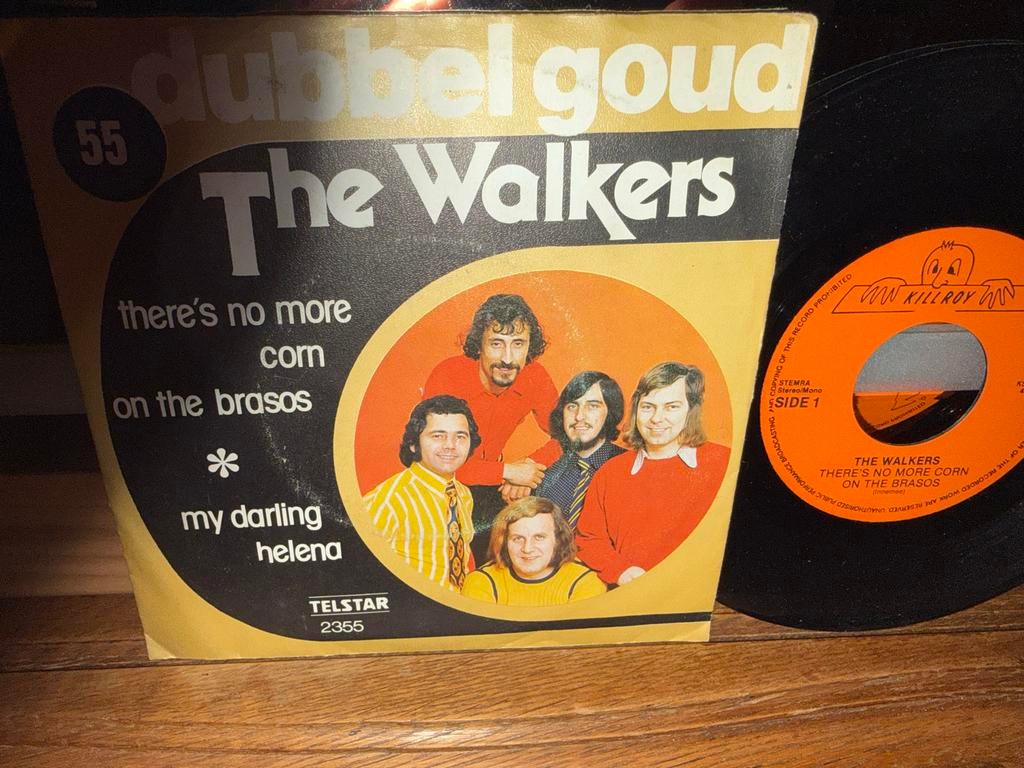 The Walkers - There's No More Corn On The Brasos / My Darlin, Cd's en Dvd's, Vinyl Singles, Originele persing, Ophalen of Verzenden