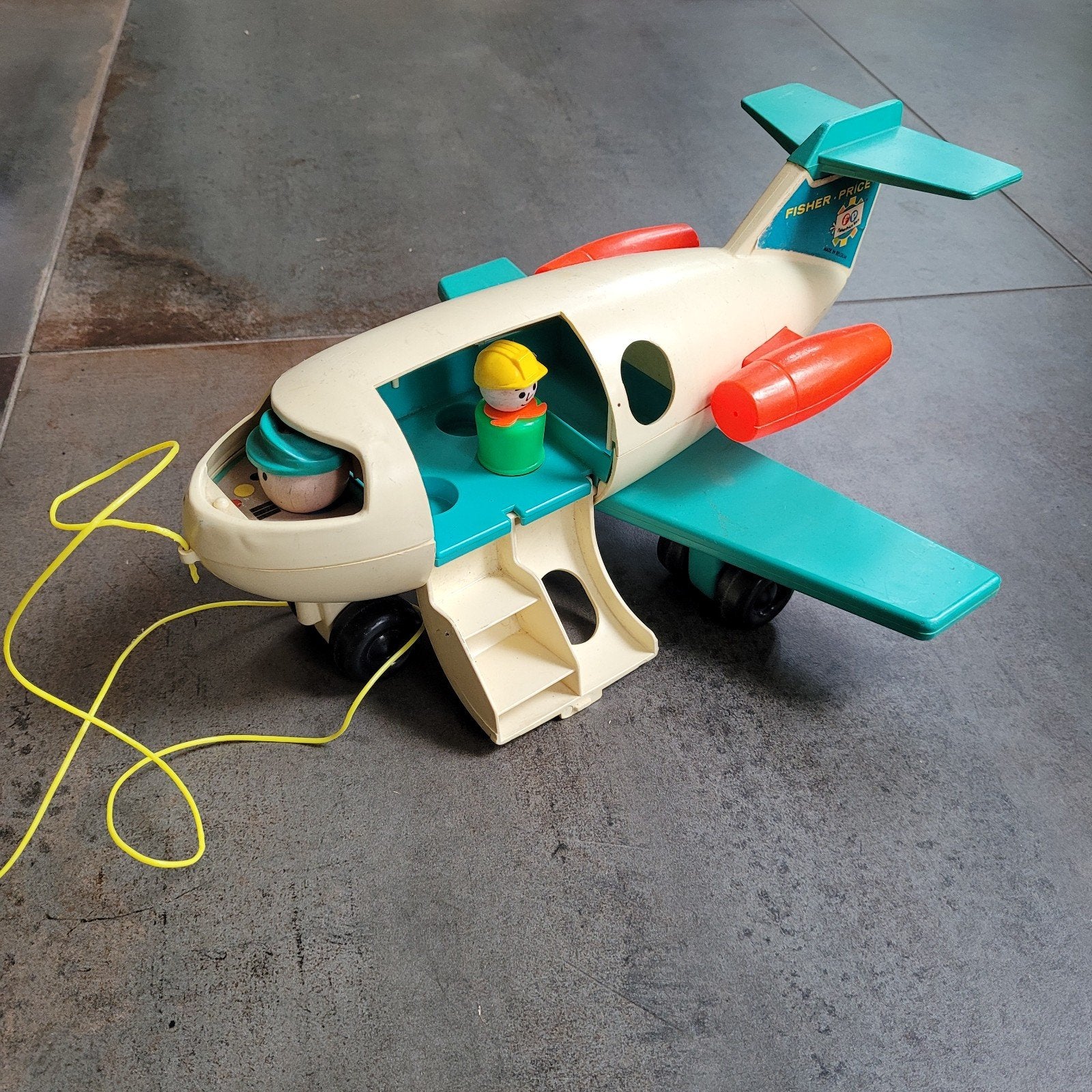 Vintage Fisher-Price Vliegtuig Speelgoed (Made in Belgium), Ophalen of Verzenden