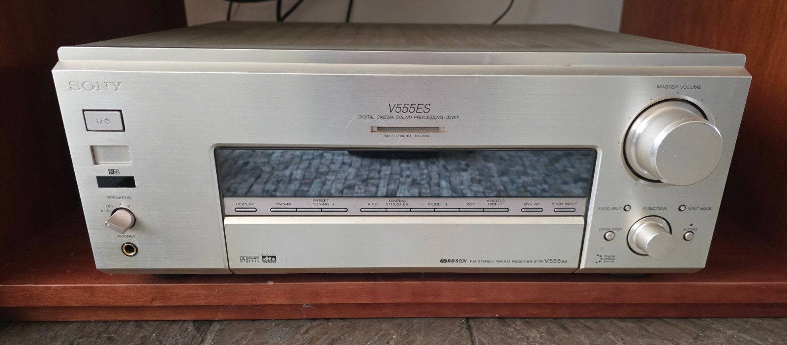 Sony V555ES Champagne met afstandsbediening, Ophalen, 60 tot 120 watt, Sony