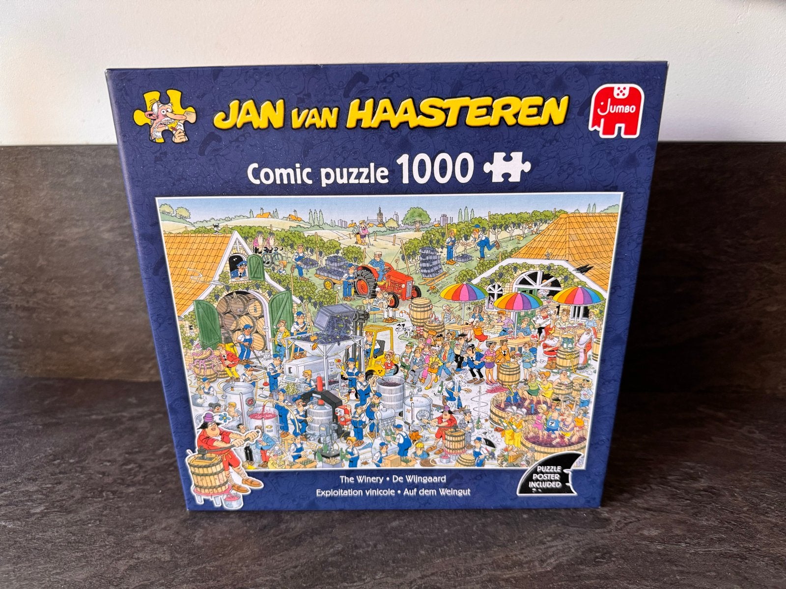 Jan van Haasteren - De Wijngaard - 1000 stukjes - Compleet, Ophalen of Verzenden, Meer dan 50 stukjes, Zo goed als nieuw