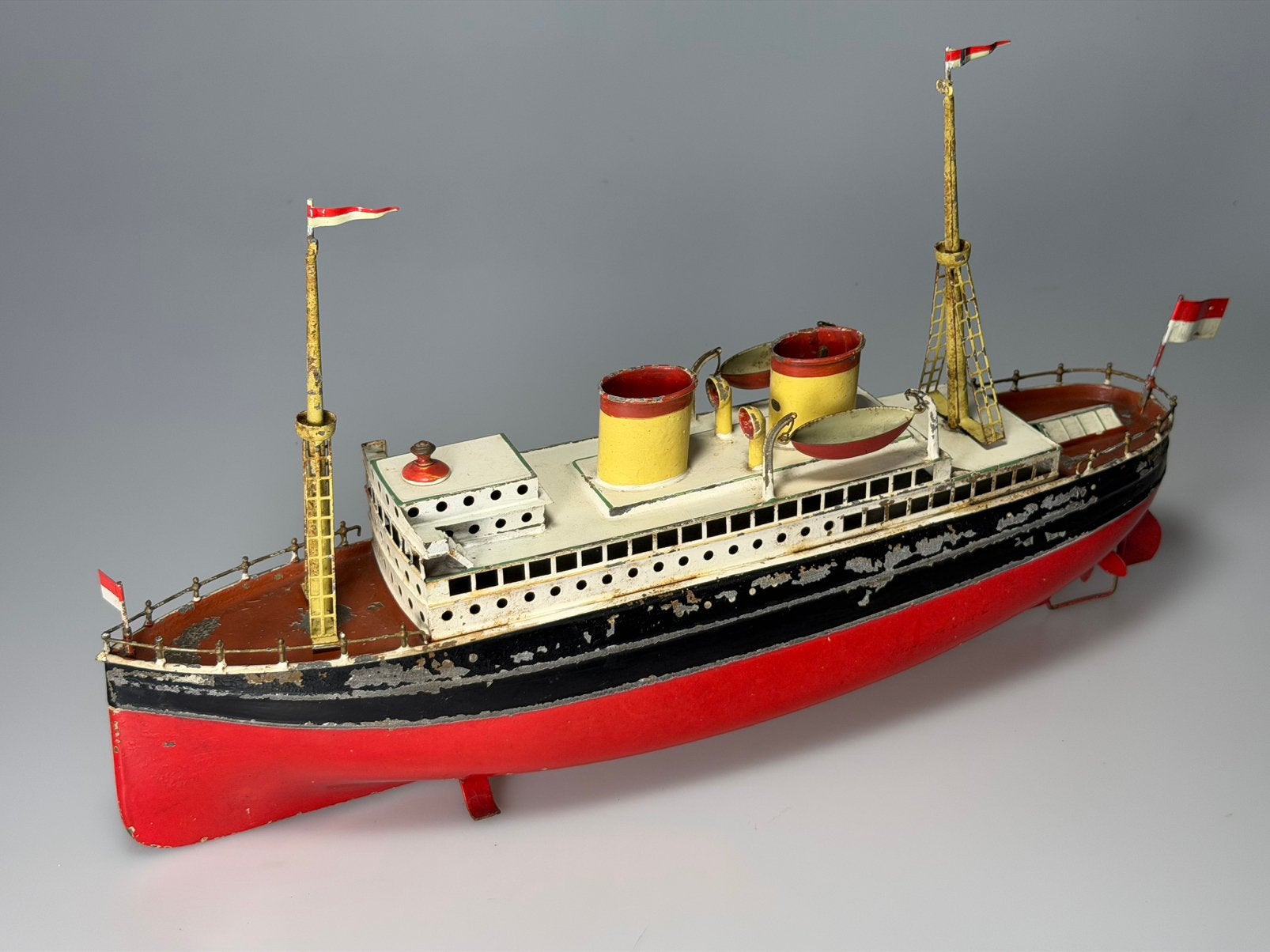 Grote Ocean Liner Bing 42 cm stoomschip, Ophalen of Verzenden