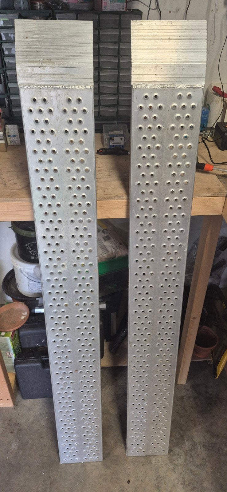 Set van 2 aluminium oprijplaten, Auto diversen, Ophalen, Zo goed als nieuw