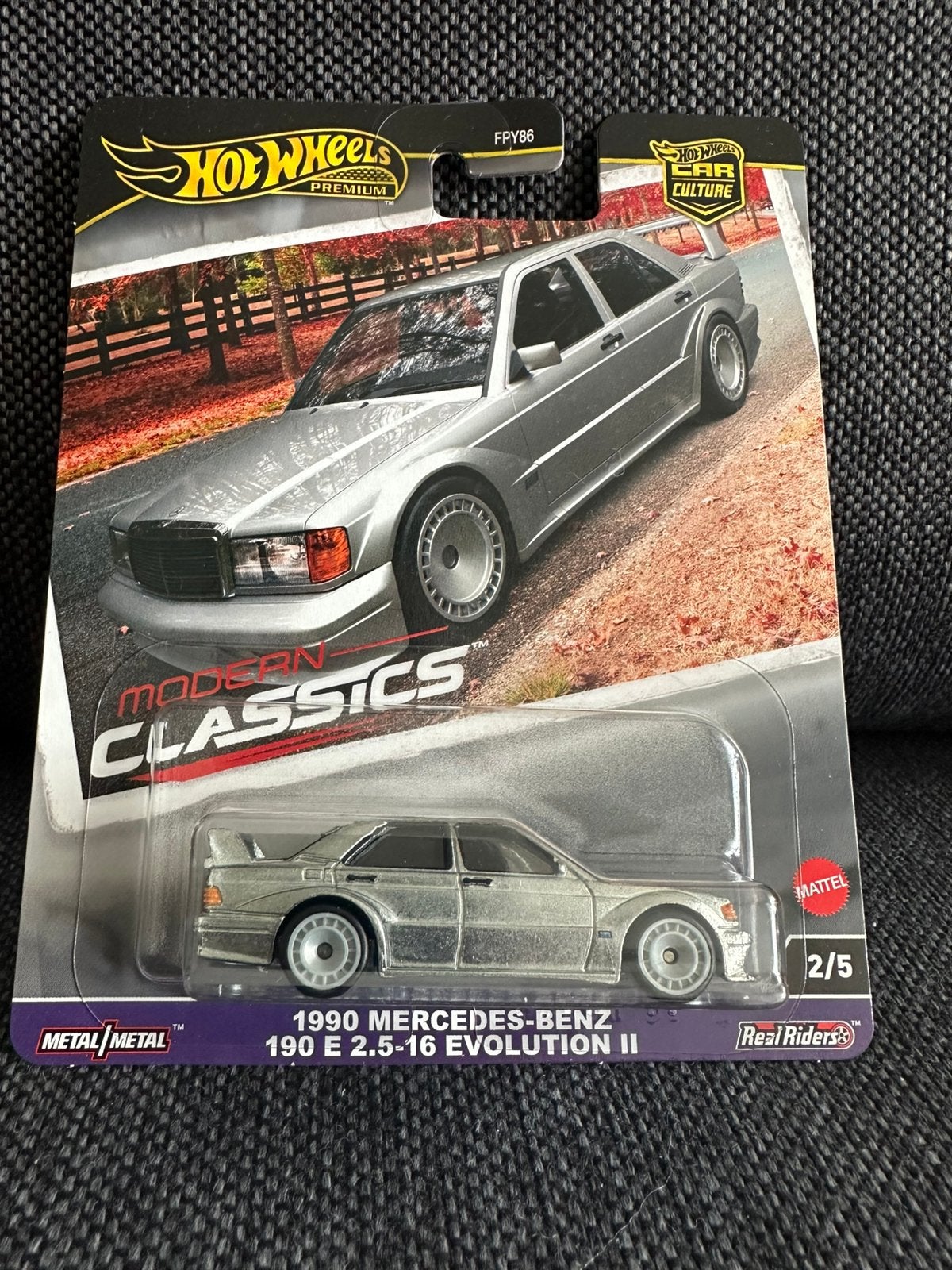 Hot Wheels 1990 Mercedes-Benz 190E 2.5-16 Evolution, Ophalen of Verzenden, Zo goed als nieuw, Auto