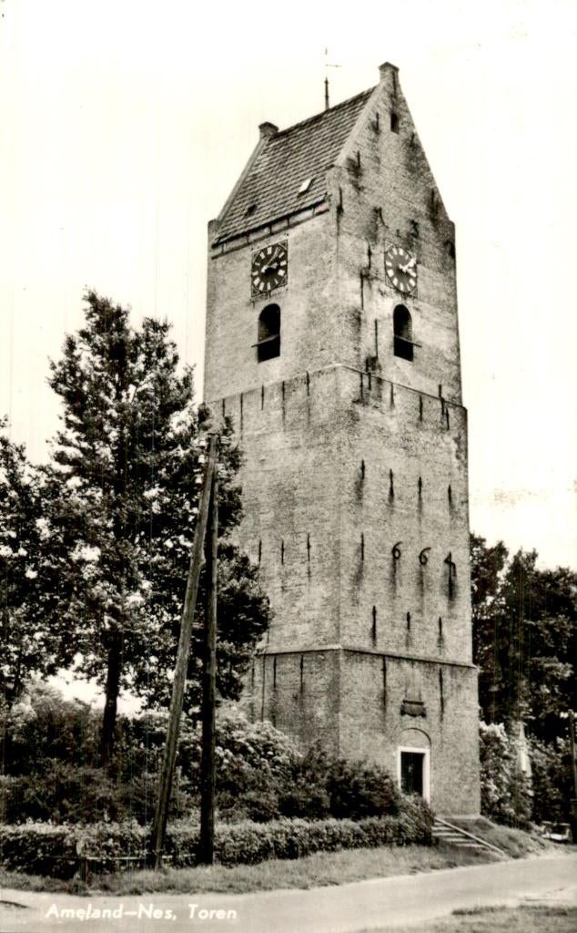 Nes - Toren - Ameland, Ophalen of Verzenden, 1940 tot 1960, Ongelopen, Friesland