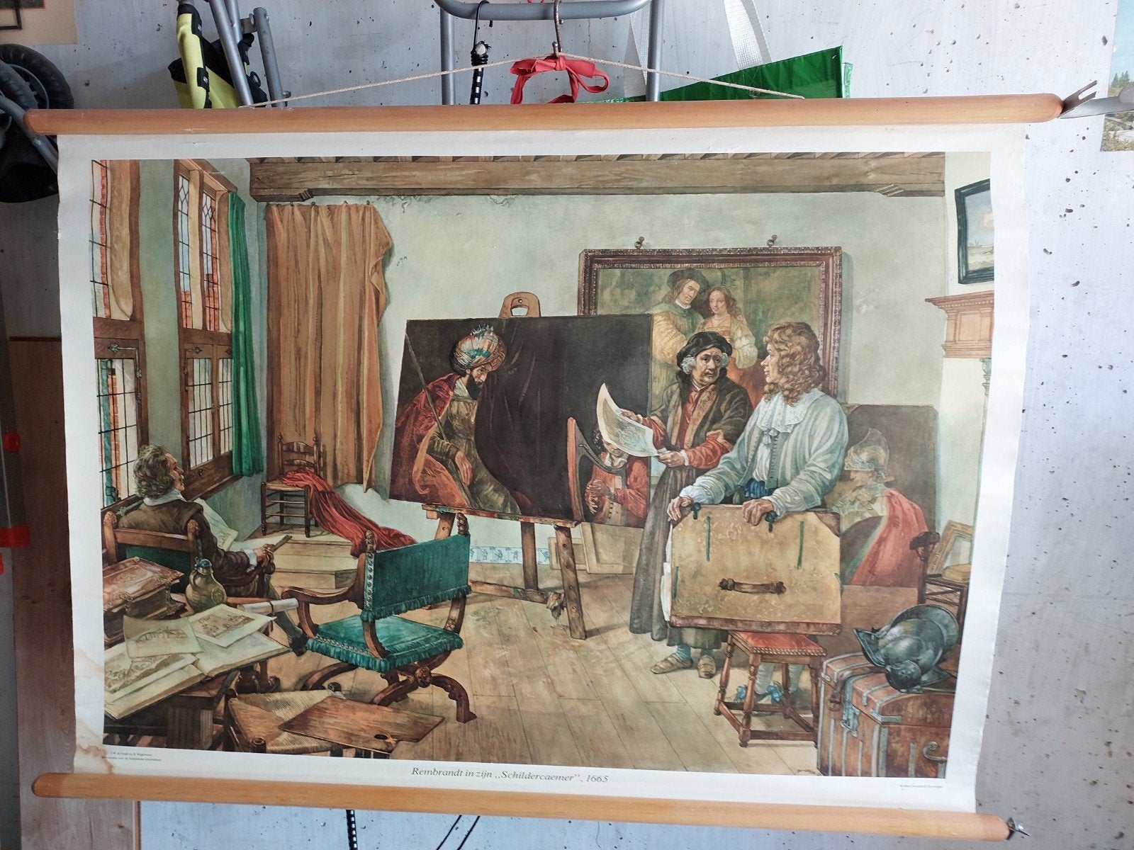 Bijzondere wandplaat op linnen doek - Rembrandt, Antiek en Kunst, Kunst | Schilderijen | Klassiek, Ophalen of Verzenden