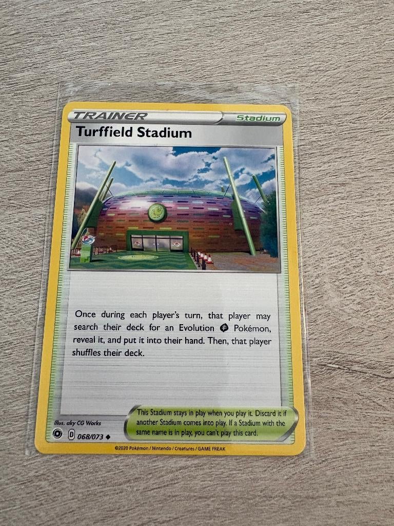 Turffield Stadium 068/073 Champion's Path - Pokémon Kaart, Ophalen of Verzenden, Nieuw, Losse kaart