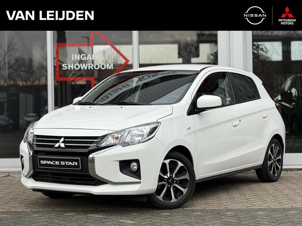 MITSUBISHI Space Star 1.2 71pk CVT Dynamic | Cruise Control, 12 maanden, Stof, Gebruikt, Wit