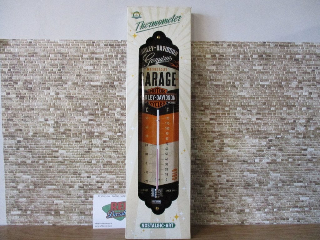 thermometer harley davidson lengte 28 cm, licentie, Ophalen of Verzenden, Nieuw, Metaal