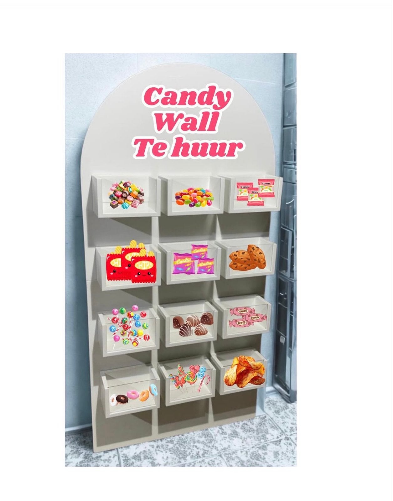 Candywall te huur, Ophalen of Verzenden