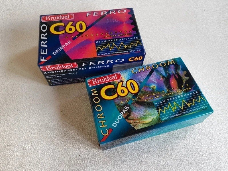 NOS Vintage Kruidvat C60 x5 cassette bandjes ongeopend Nieuw, 2 t/m 25 bandjes, Overige genres, Ophalen of Verzenden, Nieuw in verpakking