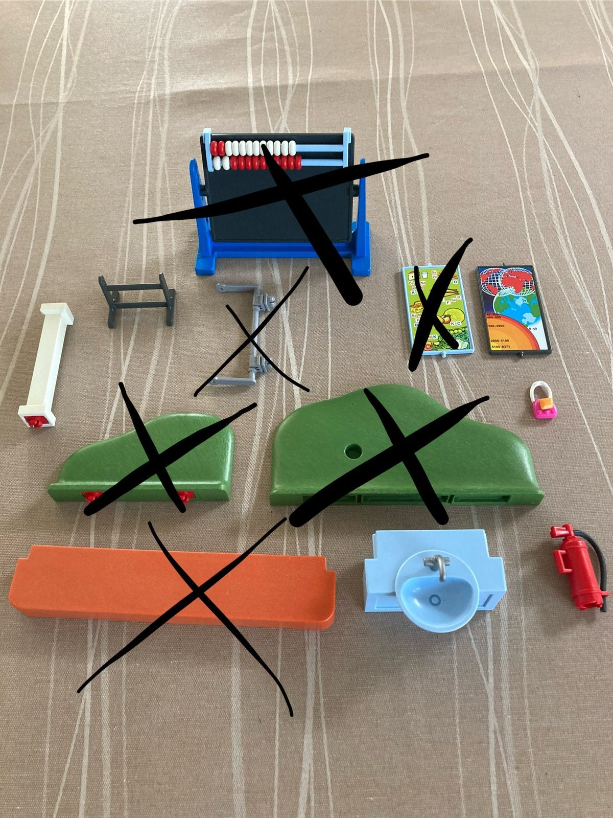 Playmobil accessoires school gebouw., Ophalen of Verzenden, Zo goed als nieuw