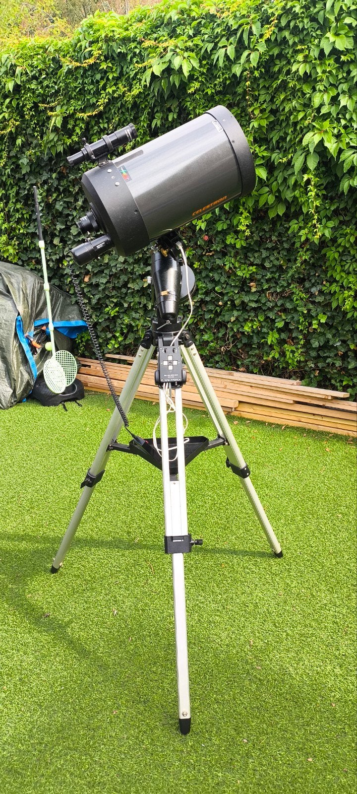 Celestron C8 complete telescoop & astrofotografiese, Ophalen, Gebruikt, 200 mm of meer, Met statief