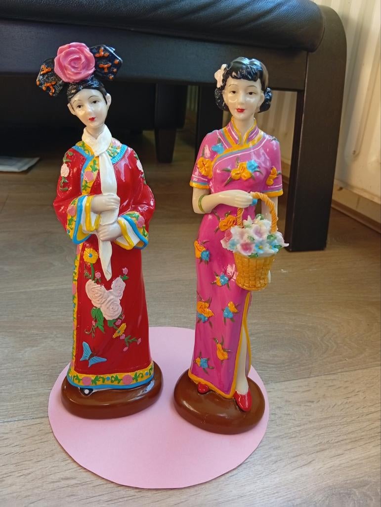 Chinese Vrouwen in Traditionele Kleding, Ophalen of Verzenden