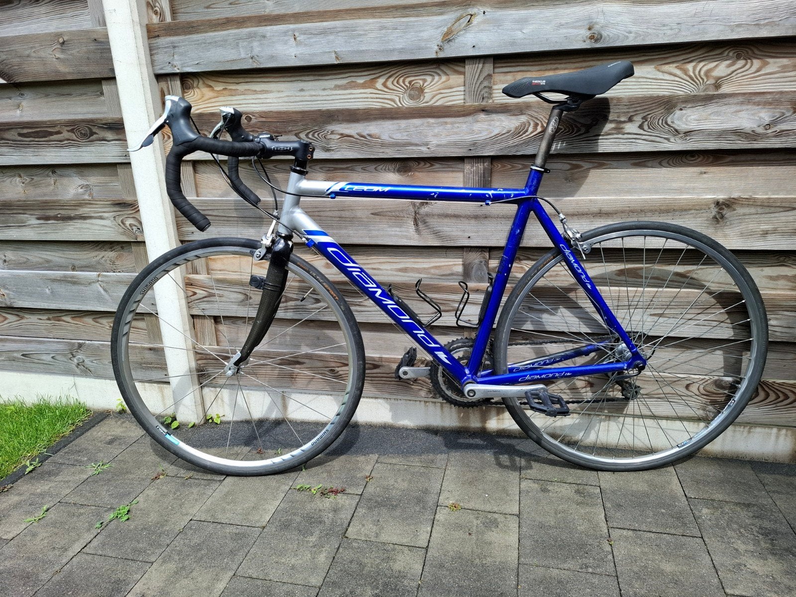 Racefiets Diamond Team (afgebroken derailleur), Fietsen en Brommers, Fietsen | Racefietsen, 28 inch, Gebruikt, Velgrem, Aluminium