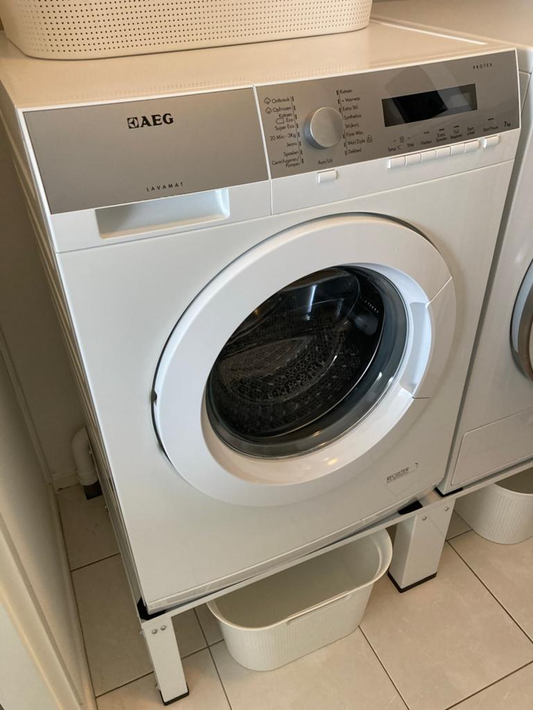 AEG Lavamat LCELEB125 Wasmachine - 7kg, ProTex, Witgoed en Apparatuur, Ophalen, Zo goed als nieuw, Voorlader, 85 tot 90 cm